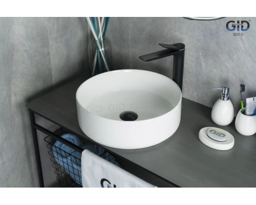 Раковина Gid N9424 51179 накладная белая 40x40x12