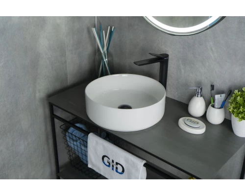 Раковина Gid N9424 51179 накладная белая 40x40x12