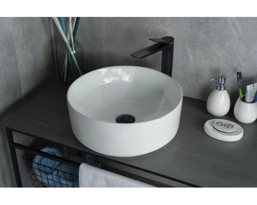 Раковина Gid N9425 51144 накладная белая 40x40x15