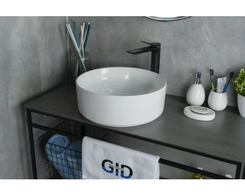 Раковина Gid N9425 51144 накладная белая 40x40x15