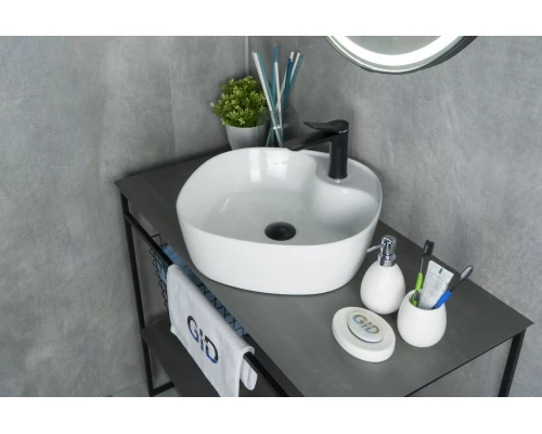 Раковина Gid N9442 51153 накладная белая 44x44x14
