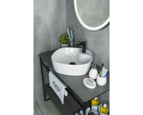 Раковина Gid N9442 51153 накладная белая 44x44x14