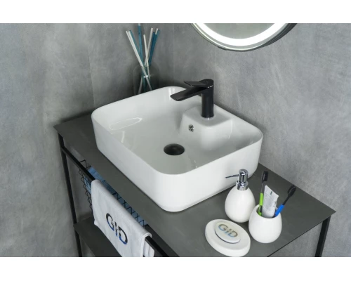 Раковина Gid N9445 51155 накладная белая 52x41.5x15