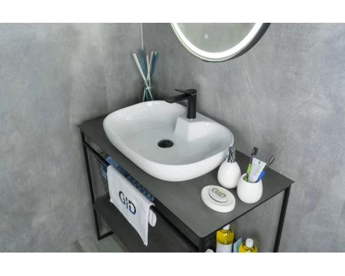 Раковина Gid N9446b 51156 накладная белая 61x42x12.5