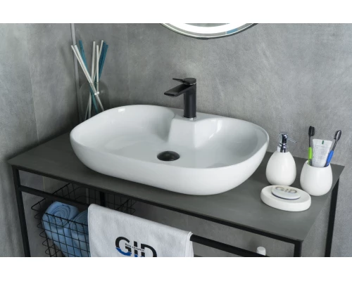 Раковина Gid N9446b 51156 накладная белая 61x42x12.5