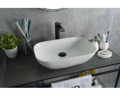 Раковина Gid N9447 51157 накладная белая 51x34x13