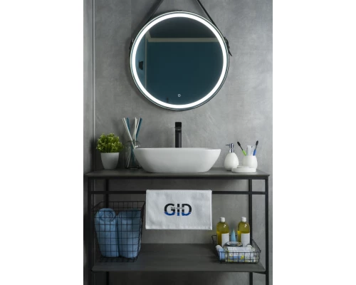 Раковина Gid N9447 51157 накладная белая 51x34x13