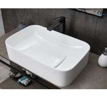 Раковина Gid N9598 51230 накладная белая 61x38x15