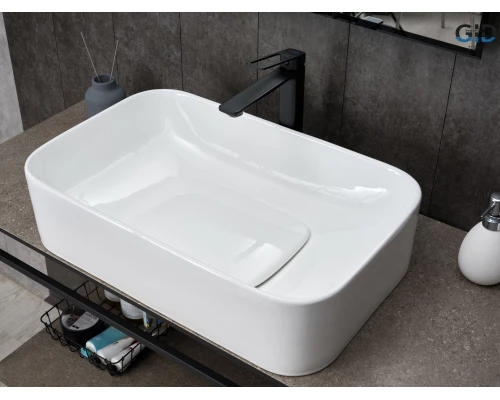 Раковина Gid N9598 51230 накладная белая 61x38x15