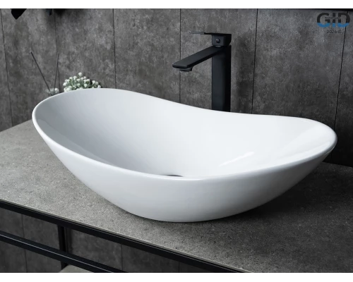 Раковина Gid N9811 51175 накладная белая 61x37x15