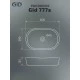 Раковина Gid 777s 51222 накладная белая 60x39x13.5