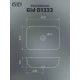 Раковина Gid D1333 51183 накладная белая 46x32.5x13.5