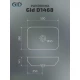 Раковина Gid D1468 51195 накладная белая 50x36x14.5