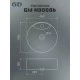 Раковина Gid N9008b 51104 накладная белая 46x46x16