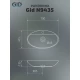 Раковина Gid N9435 51149 накладная белая 73x41.5x13.5
