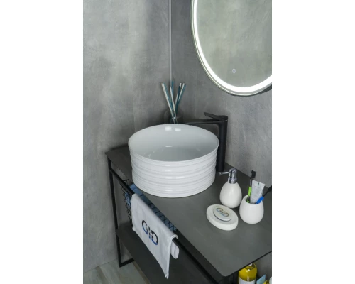 Раковина Gid W969 51174 накладная белая 41x41x18