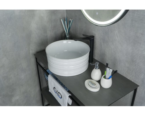 Раковина Gid W969 51174 накладная белая 41x41x18