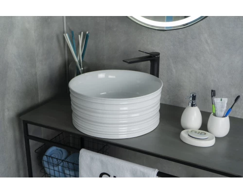 Раковина Gid W969 51174 накладная белая 41x41x18