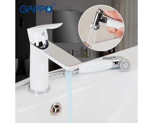 Смеситель  для раковины с гигиеническим душем Gappo Noar G1048-1