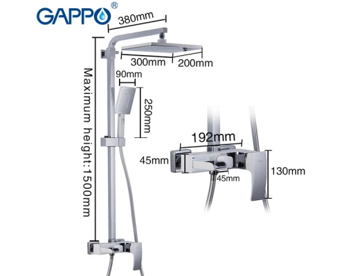 Душевая стойка Gappo G2407-30