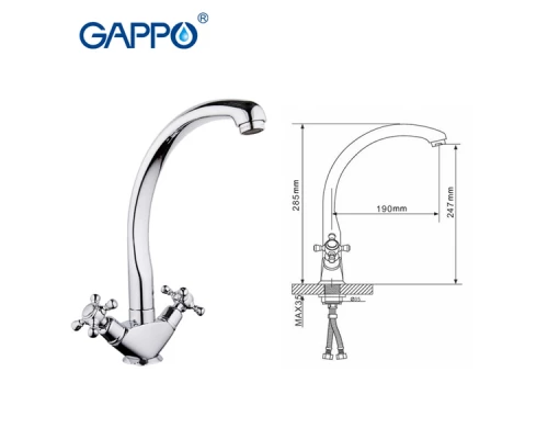 Смеситель Gappo Jacob для кухни G4145