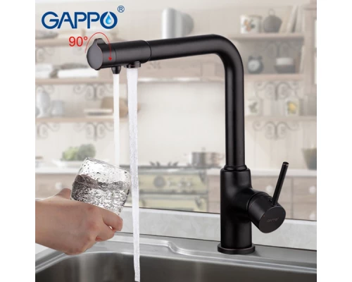 Смеситель Gappo для кухни со встроенным фильтром (краном) под питьевую воду G4390-10