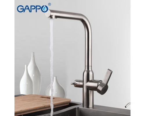 Смеситель Gappo для кухни со встроенным фильтром (краном) под питьевую воду G4399-4