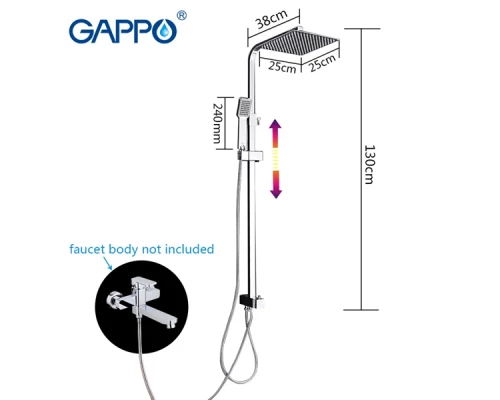 Душевая стойка Gappo G2408
