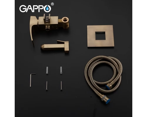 Смеситель с гигиеническим душем Gappo G7207-4