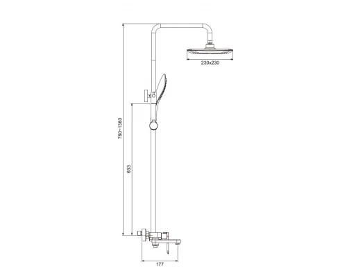 Душевая стойка Gappo G2448
