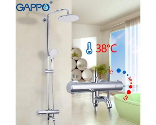 Душевая стойка с термостатом Gappo G2490