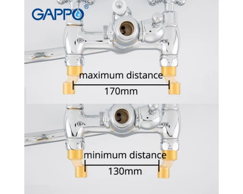 Душевая стойка со смесителем Gappo G2489