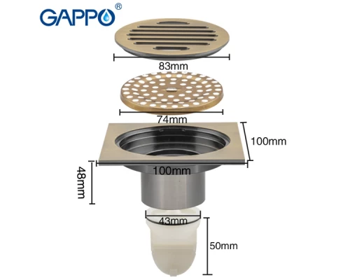 Душевой трап Gappo G81001-4