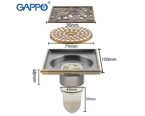 Душевой трап Gappo G81002-4