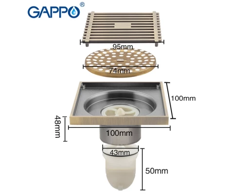 Душевой трап Gappo G81004-4