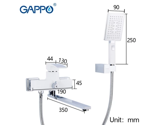 Смеситель Gappo Jacob для ванны G2207-7