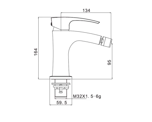 Смеситель Gappo Jacob для биде G5007-8