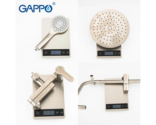 Душевая стойка со смесителем телескопическая Gappo G2418