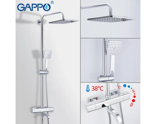 Душевая стойка с термостатом Gappo G2491