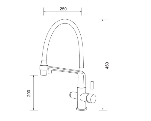 Смеситель Gappo для кухни G4398-7