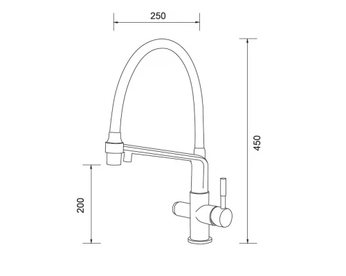 Смеситель Gappo для кухни с гибким изливом G4398-9