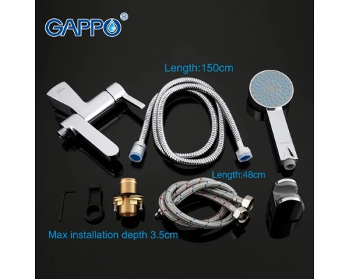 Cмеситель для ванны и раковины Gappo Chanel G1204 с душевой лейкой