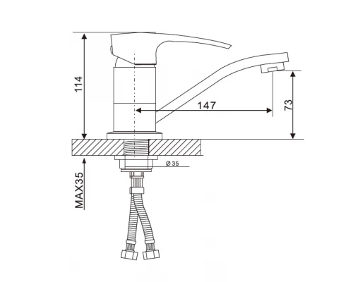Cмеситель Gappo Jacob для кухни G4507