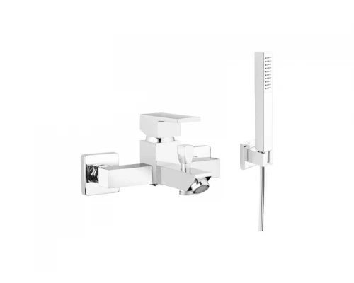 FELL Смеситель для ванны настенный с душ.гарнитуром,Chrome