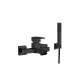 FELL Смеситель для ванны настенный с душ.гарнитуром,matt black