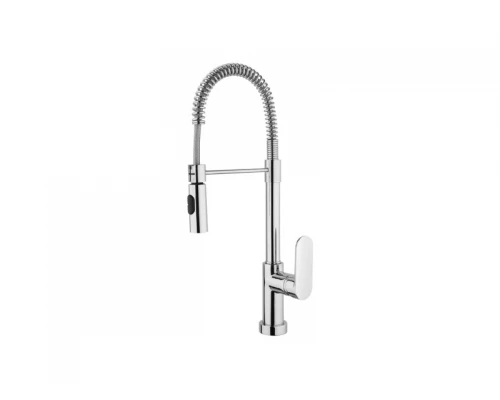 CUCINA Смеситель для кухни с вытяжной лейкой на 1отв, без дон.клапана, Chrome