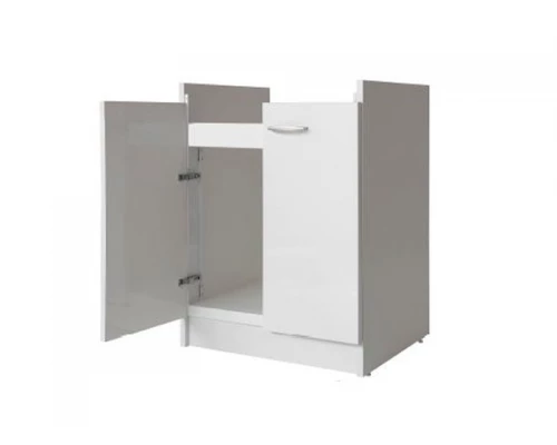 FIFTY.PL Тумба для хозяйственной раковины YXMA, размер 605х515х880 мм, 2 дверцы, цвет белый глянцевый