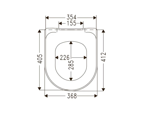 Крышка-сиденье Villeroy & Boch O.Novo 9M396101 металлический крепеж (оригинал)