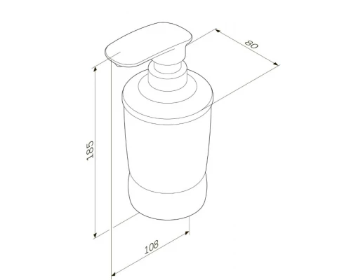 Дозатор жидкого мыла Am.Pm Sensation A3031900