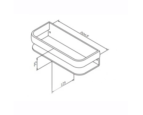 Полочка-корзина для душа Am.Pm Sensation A3034800